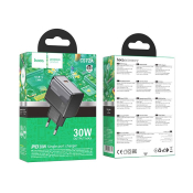 Адаптер HOCO CS72A Type-C, 3,0A, PD30W, QC3.0, черный