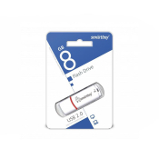 Флеш-карта SMARTBUY  8GB Crown, USB 2.0, белая