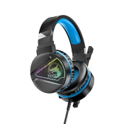 Наушники HOCO W104 полноразмерные, с микрофоном, игровые, чёрно-синие