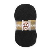 Angora (80% акрил + 10% меринос + 10% мохер) 100гр. 550м. №999 Чёрный
