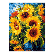 Кпн-264 Картина по номерам Lori 28,5х38 "Подсолнухи"