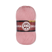 Deluxia (25% шерсть + 75% акрил) 100гр. 270м. №121 Розовый тюльпан