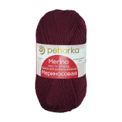 Мериносовая  (50% меринос+50% акрил) 100гр. 200м №007 бордо