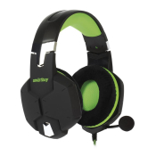 Наушники SMARTBUY SBHG-2100 Viper полноразмерные, игровые, с микрофоном, черно-зелёные