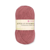 Детская объёмная (100% микрофибра) 100гр. 400м №369 т.брусника