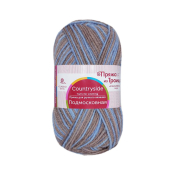 Подмосковная секционная  (50% шерсть + 50% акрил) 100гр. 250м. №1574M серо-голубой