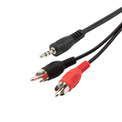 Кабель аудио REXANT Jack3,5 - 2RCA, M-M, 1,5м (17-4202)