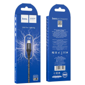Кабель HOCO X50 Lightning, 1,0м, тканевый, чёрный