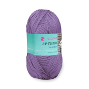 Летняя (100% мерсеризованный хлопок) 100гр. 330м №346 т.сирень