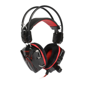 Наушники SMARTBUY SBHG-1300 Snake полноразмерные, игровые, с микрофоном, черно-красные