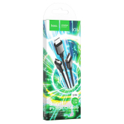 Кабель HOCO X76 Lightning/MicroUSB/Type-C, 3в1, 2,0A, 1,0м, чёрный