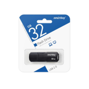 Флеш-карта SMARTBUY 32GB Clue, USB 2.0, чёрная