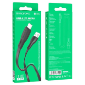 Кабель BOROFONE BX85 MicroUSB, 1,0м, чёрный