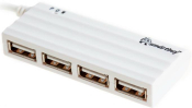 USB Разветвитель SMARTBUY SBHA-6810-W, 4 порта, USB 2.0, белый