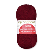 Деревенская (100% шерсть) 100гр. 250м. №088 красный мак