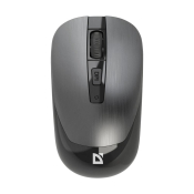Мышь DEFENDER Wave MM-995, беспроводная, USB, 1600dpi, бесшумная, 4 кнопки, серебро