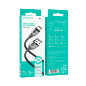 Кабель BOROFONE BX101 Type-C, 3,0A, 1,0м, чёрный