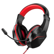 Наушники BOROFONE BO104 полноразмерные, игровые, с микрофоном, красные