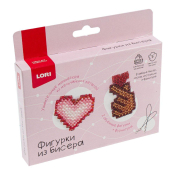 Бис-105 Фигурки из бисера Брелоки "Рука с сердечком, сердце"