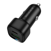 АЗУ BOROFONE BZ34B 1 USB + Type-C, 18W + PD20W, 3,0A, QC3.0, черный