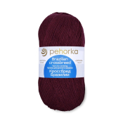 Кроссбред Бразилии (50% меринос + 50% акрил) 100гр. 500м №323 т.бордо