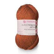 Блестящее лето (95% мерсериз. хлопок+5% метанит) 100гр. 380м №194 рыжик