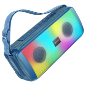 Колонка портативная Bluetooth BOROFONE BR26, 10W, BT V5.3/RGB, на ремне, синяя
