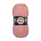 Merino Gold (49% шерсть меринос + 51% акрил) 100гр. 400м. №121 Розовый тюльпан