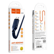 Кабель HOCO X59 MicroUSB, 1,0м, текстильный, синий