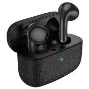 Наушники HOCO EQ15 TWS Bluetooth 5.4, беспроводные, вкладыши, ANC+ENC/кейс кож.зам, черные