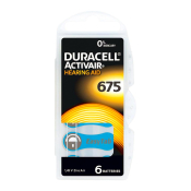 DURACELL ZA675 для слуховых аппаратов (блистер 6шт)