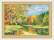 Набор для вышивания Жар-Птица "Светлой осени дыханье" М-030 (18*26см)