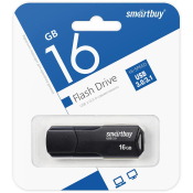 Флеш-карта SMARTBUY 16GB Clue, USB 3.0, черная