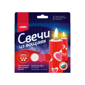 ПзС-006 Свечи из вощины "Розовые сердечки"