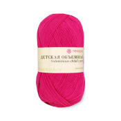 Детская объёмная (100% микрофибра) 100гр. 400м №084 малиновый мусс