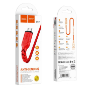 Кабель HOCO X59 MicroUSB, 1,0м, текстильный, красный