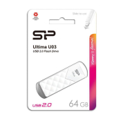 Флеш-карта SILICON POWER 64GB U03, USB 2.0, белая