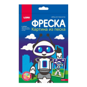 ПзФ-047 Фреска. Картина из песка "Робот"