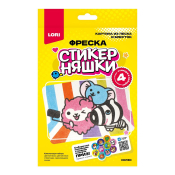 Кпо-004 Фреска. Картина из песка и блесток Стикерняшки "Селфи"