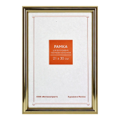 Фоторамка 21x30 Пластик RP  111 золото
