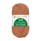 Носочная (50% шерсть + 50% акрил) 100гр. 200м №018 персик