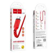 Кабель HOCO X59 Type-C, 1,0м, текстильный, красный