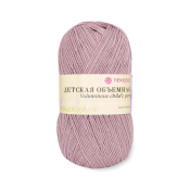 Детская объёмная (100% микрофибра) 100гр. 400м  №1091 пепельная роза