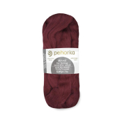 Шерсть для валяния (100% шерсть полутонкая) 50гр., №007 бордо