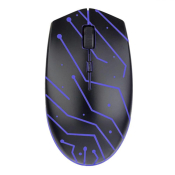 Мышь PERFEO PF-4782-GM Maze, USB, 1200dpi, игровая, 4 кнопки, с подсветкой, чёрная