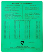 Коврик для мыши CBR CMP-024 ARITHMETIC "Таблица умножения", 215x175x3мм