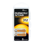 DURACELL ZA312 для слуховых аппаратов (блистер 6шт)