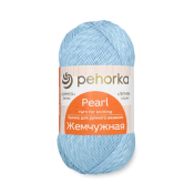 Жемчужная (50% хлопок + 50% вискоза) 100гр. 425м №060 св.голубой