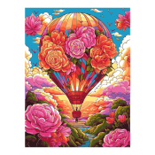 Кпн-349 Картина по номерам Lori 28,5х38 "Цветочный шар"