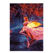 Кпн-270 Картина по номерам Lori 20х28,5 "Лесная фея"